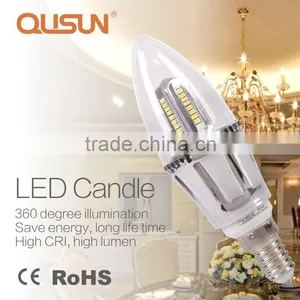 QUSUN LED Candle Light 3.5W Clear Finish LED Candle Light thumbnail-1