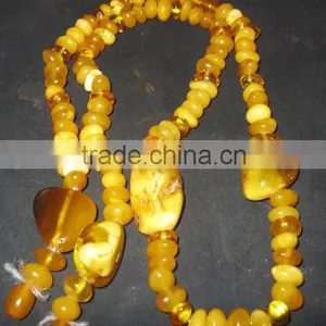 AMBER NECKLACE, ESCLUSIVE OLD VINTAGE, 100% NATURAL OLD AMBER thumbnail-1