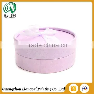 Coloful Custom Printed Hardcover Mini Round Box Design Round Jewelery Box With Lids thumbnail-2