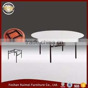 Hot Selling Good Quality Furniture Round Dinning Restaurant Banquet Folding Table thumbnail-5