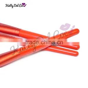 Best Quality Fresh Orange 24pcs Make up Brushes Wood Factory Directly thumbnail-2