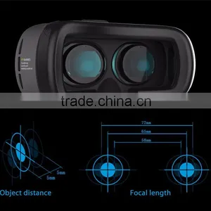 Plastic VR BOX Virtual Reality VR Glasses 3D High Quality 3D Helmet Phone Glasses For 4.7"-6.1" Smart Phones thumbnail-4