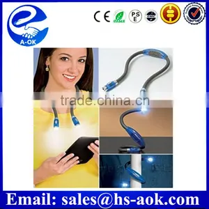 Flexible Hands Free Book Light Led Neck Hug Light thumbnail-1