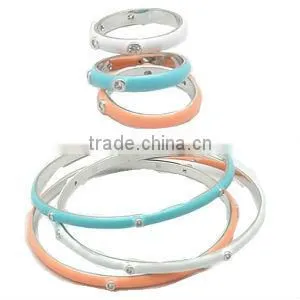 Fashioin Clear CZ With Enamel Jewelry Set thumbnail-1