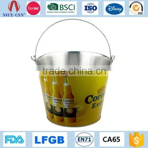 Wholesale Walmart Red Rull Champagne Beer Aluminum Tin Ice Bucket Custom Bulk China Stainless Steel Metal Ice Bucket thumbnail-1
