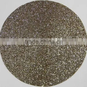 Np10 Smoked Glass Beaded Embroided Placemat thumbnail-1