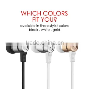 Wallytech W805 Metal in Ear Earphones With Built-in Mic Tangle-free Wired Headset Earbuds With 3-button Volume Control thumbnail-3