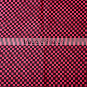 Red Black Grid Cotton Multifunctional Bandana thumbnail-1