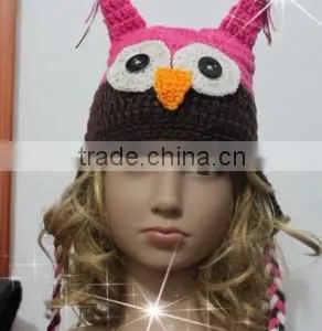 New Arrival Cute Animal Crochet Baby Hat Wholesale thumbnail-1