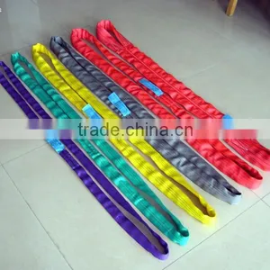 Textile Lifting Strap Strong Best Quality 3t Round Slings thumbnail-2