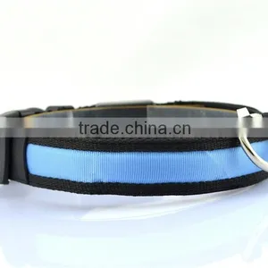Beautiful Pet Dog Collars and Leads LED Light Pet Mascotas Cachorro Collars Large Dogs Luminous Fluorescent Collars Harness thumbnail-5