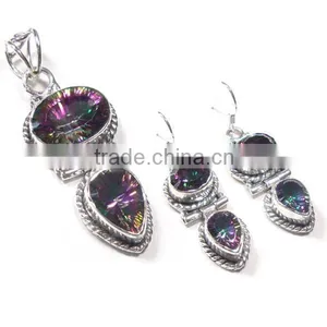 Mystic Topaz Jewelry Fashion Jewelry Handmade Jewelry Indian Gemstone Jewelry Sets Ebay Jewelry thumbnail-1