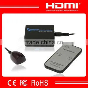 Easy Operate Optical Fiber Switch 2 to 1 With IR Remote Control Support Signal Retiming Digital Audio Switcher thumbnail-1