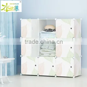 DIY Portable Bedroom Corner Plastic Clothes Wardrobe Box thumbnail-5