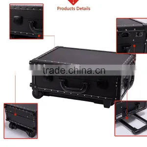 Fashion Folding Portable Pvc Professional Makeup Station With Lights and Mirror thumbnail-5