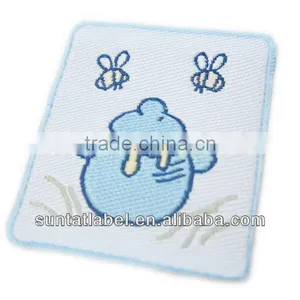 Custom Fashion High Density Damask Woven Cloth Badges thumbnail-5