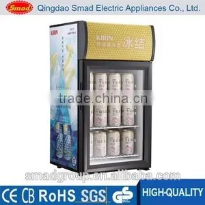 Black Finish Single Glass Door Display Fridge Showcase thumbnail-1