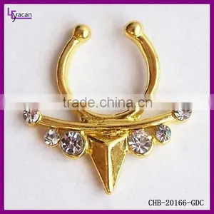 Wholesale Hot Selling Similar To Famous Star Rihanna's Nose Ring Body Piercing Jewelry thumbnail-1