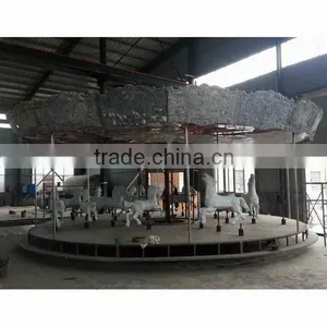 Cheapest High Quality Used Amusement Rides 16 Seats Carousel for Sale thumbnail-6