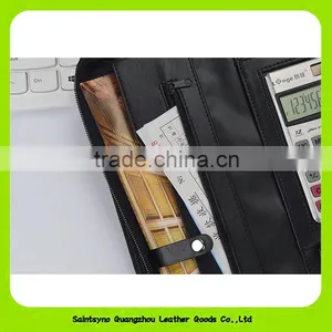 2016 New Arrival Leather Business Card Folder a4 Leather Bound Folder thumbnail-5
