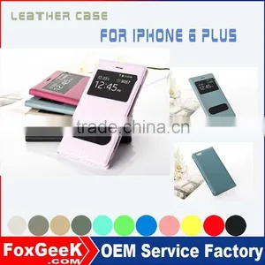 New Arrival Leather Case for Iphone6 Plus Durable PU Leather Waterproof Cellphone Case for Iphone6 Plus thumbnail-1