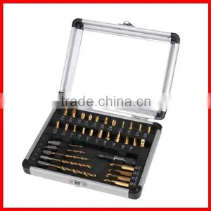 32pc Titanium Drill & Driver Bits Tool Set thumbnail-1