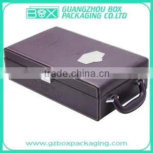 Embossed Logo Wooden Wine Gift Box thumbnail-5