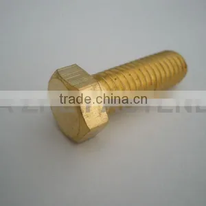 Full Thread Din933 Hex Brass Bolts thumbnail-1