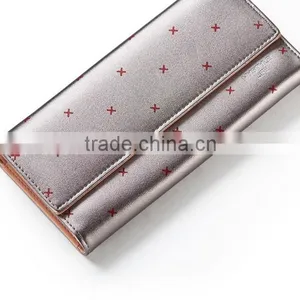 2016 Newest Zip Genuine Leather Women Wallet, Zip Clutch Wallet thumbnail-4