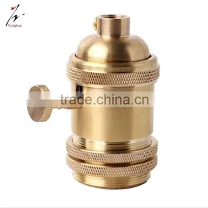 Brass Lampholder E27 With Two Rings Light Fixture of Ceiling thumbnail-1