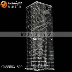 Sprial Cross Crystal Strings Modern Hanging Chandelier Crystal Chandelier OM88586-450W thumbnail-3