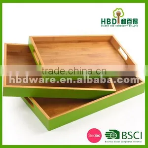 FDA Certificated Bamboo Serving Tray thumbnail-2