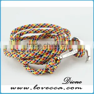 New Designs For Men Military Bracelets Rope Name Bracelets Anchor Rope Bracelet thumbnail-3