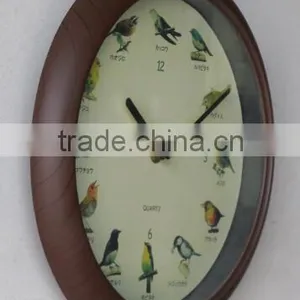 Plastic Birds Sounds Wall Clock thumbnail-2
