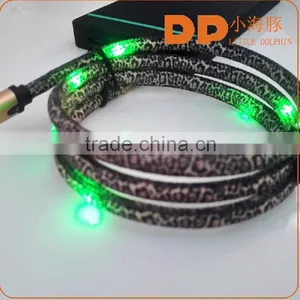 New Model Shoelace LED Charging Cable OEM 2 in 1 Usb Cable thumbnail-1