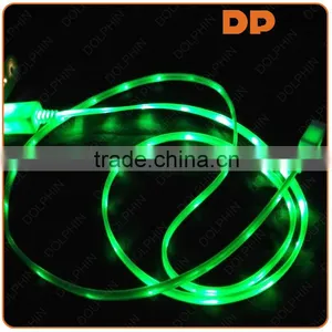 2016 Trending Products 8 Pin Charger Data Cable Falshing LED Light Usb Cable thumbnail-2