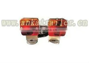 Round Magnetic Helix Extended Wire Trailer Light Set For Towing thumbnail-1