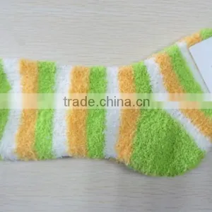 Fluffy Stripe Socks thumbnail-4