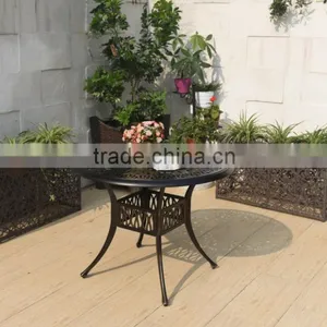 2016 Hot Selling All Weather Elegant Modern Patio Cast Aluminum Outdoor Table With Cushion thumbnail-5