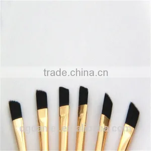 Wholesale Professional Angle Blending Brush With Gold Ferrule Angle Eyeshadow Brush thumbnail-5