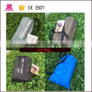 Inflatable Hangout Air Sleeping Bags for Beach Camping With 210T Nylon Lazy Sofa Accept Logo Customized thumbnail-1