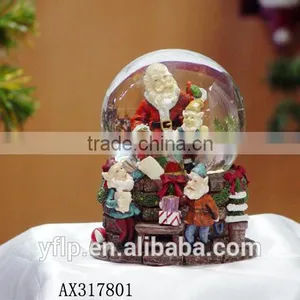 Customized Music Crystal Glass Snow Ball for Christmas Gift Resin Craft / Christmas Glass Snow Ball thumbnail-2