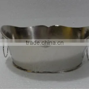 Metal Oval Dish With Handles thumbnail-1