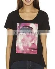 Heat Transper Print Ladies T.shirt thumbnail-1