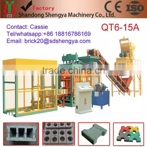 Shengya QT6-15a Fully Automatically Concrete Baking-free Block Making Machines China Product thumbnail-1