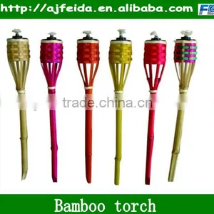 FD-008 Green Material Colorful Bamboo Oil Lamp Garden Torch thumbnail-1