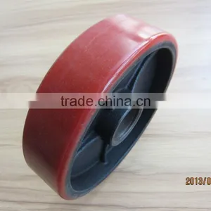 Heavy Duty Red pu Caster Wheel in Hot Supplying thumbnail-1
