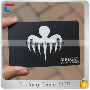 Standard Size Debossed Matte Black Matel Business Card thumbnail-6