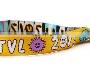 One Time Use RFID F08 Woven Fabric Wristband / Bracelet thumbnail-1