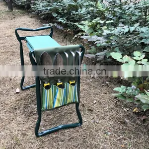 Deluxe Foldable Kneeler Seat and Gardening Tools Kit thumbnail-1